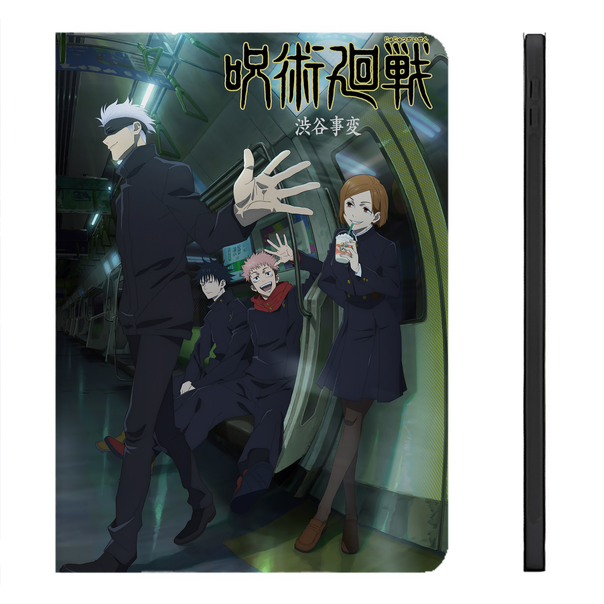 （画像用） 呪術廻戦 Jujutsu Kaisen IPadケース ペンホルダー付き ブックスタイルデザイン